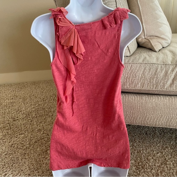 Fun Coral Tank with Ruffles - Picture 3 of 3